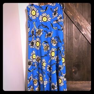 XS daisy print maxi skirt